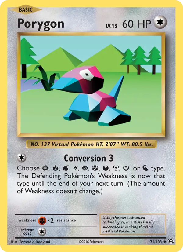 Porygon — Evolutions card #71