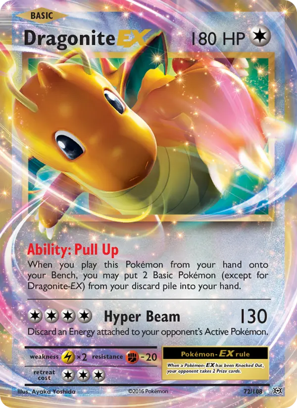 Dragonite EX — Evolutions card #72