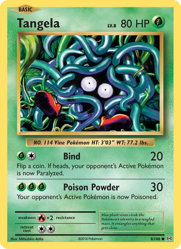 Tangela — Evolutions card #8