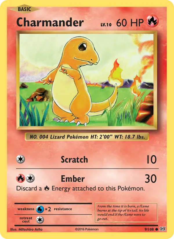 Charmander — Evolutions card #9