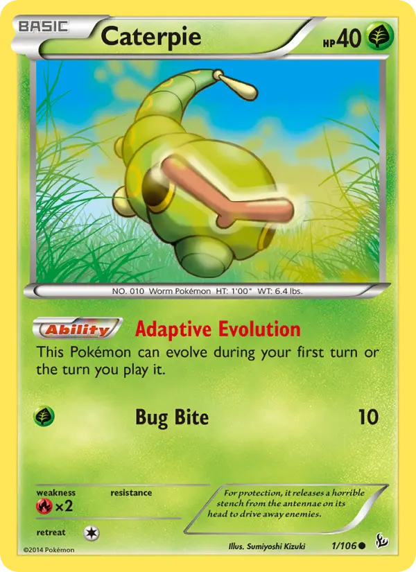 Caterpie — Flashfire card #1