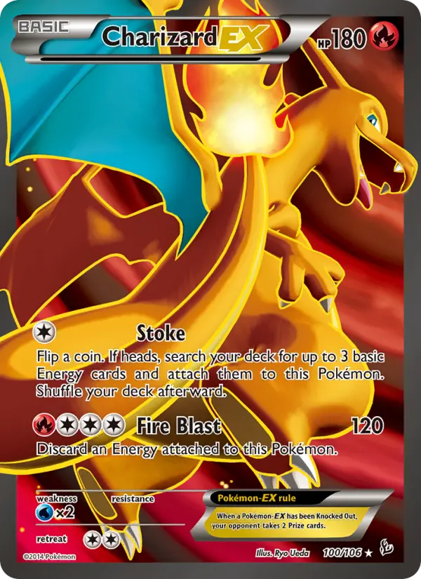 Charizard EX — Flashfire card #100