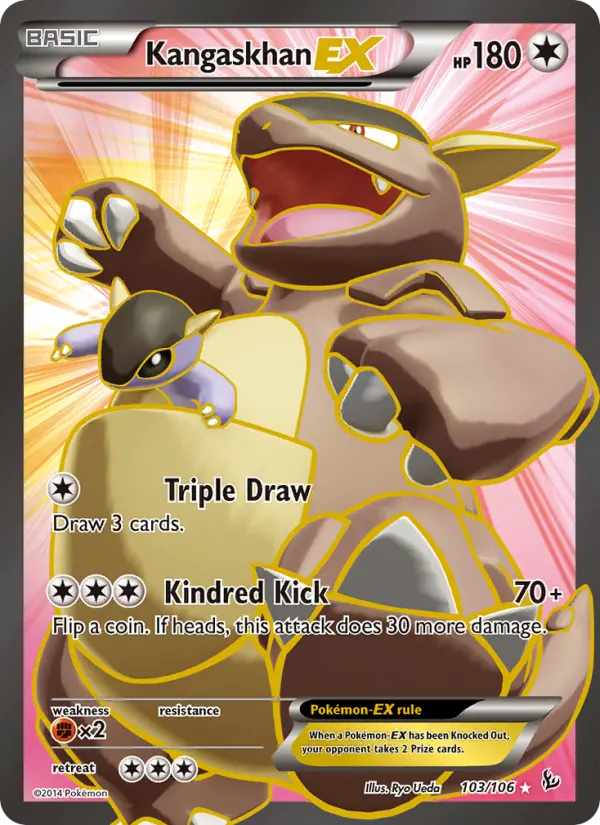 Kangaskhan EX — Flashfire card #103
