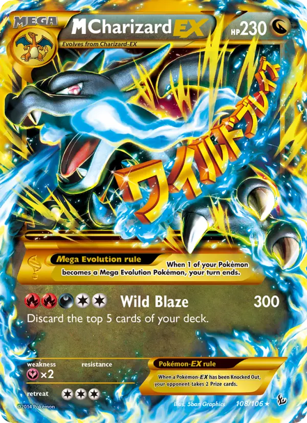 M Charizard EX — Flashfire card #108