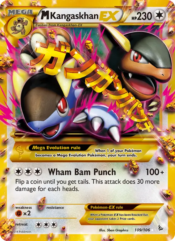 M Kangaskhan EX — Flashfire card #109