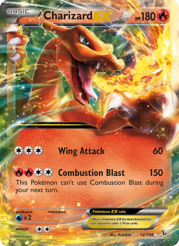 Charizard EX — Flashfire card #12