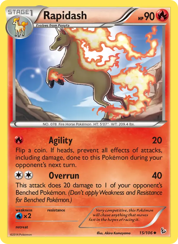 Rapidash — Flashfire card #15