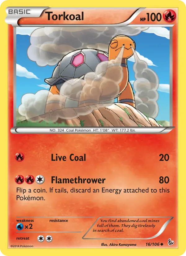 Torkoal — Flashfire card #16