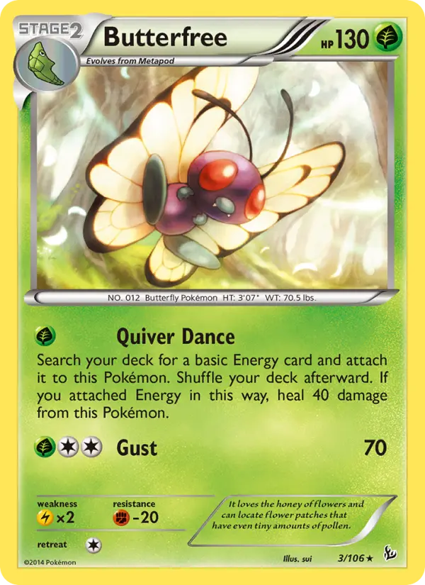 Butterfree — Flashfire card #3