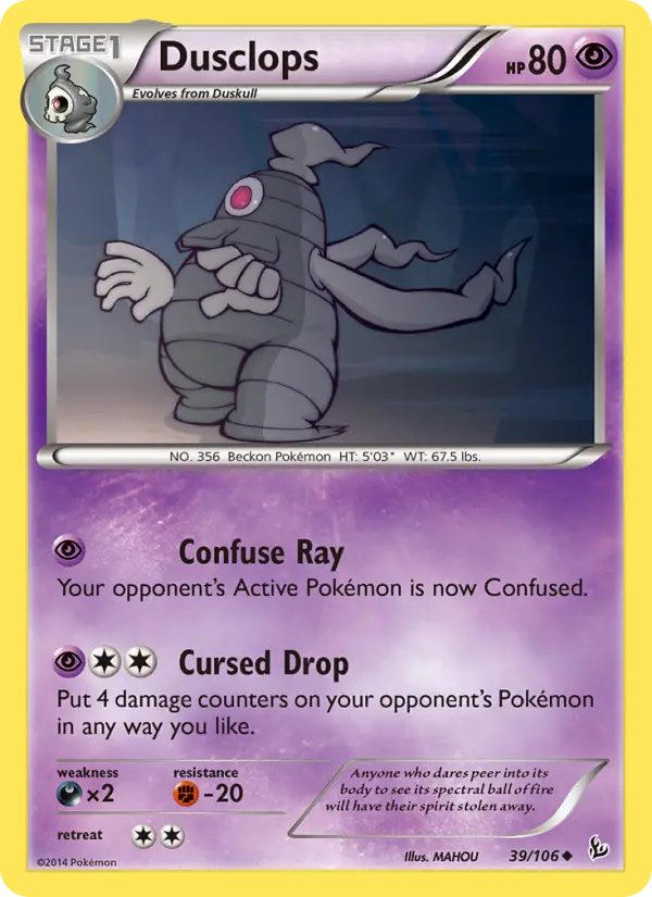 Dusclops — Flashfire card #39