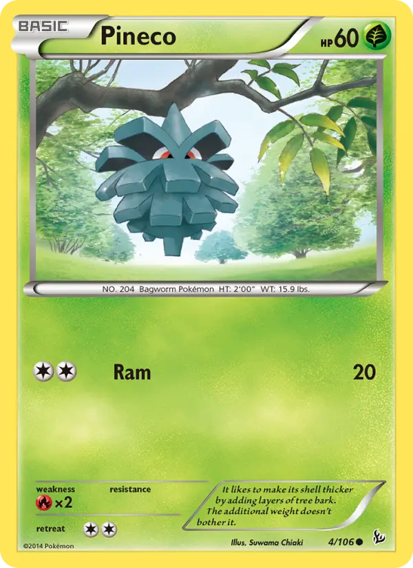 Pineco — Flashfire card #4