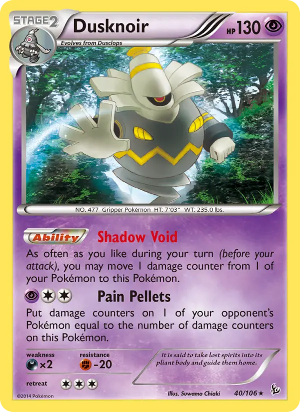 Dusknoir — Flashfire card #40