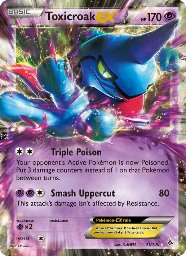 Toxicroak EX — Flashfire card #41