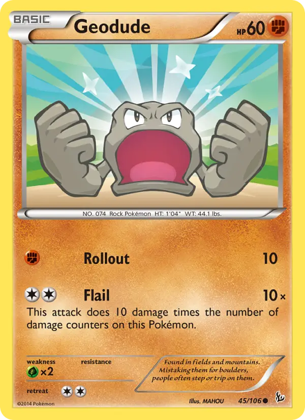 Geodude — Flashfire card #45