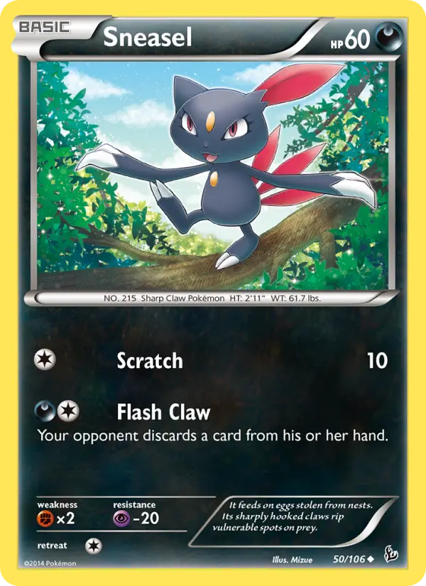 Sneasel — Flashfire card #50