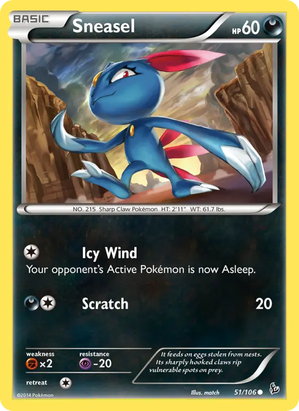 Sneasel — Flashfire card #51