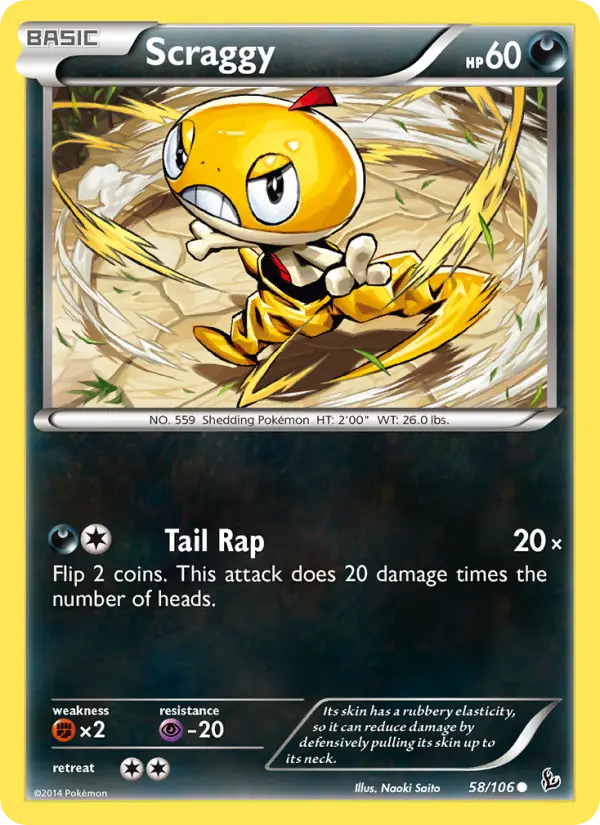 Scraggy — Flashfire card #58