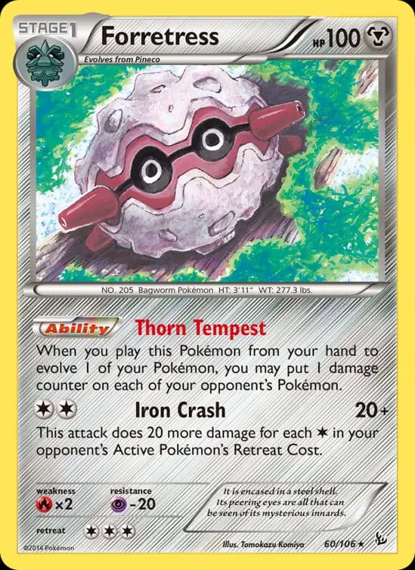 Forretress — Flashfire card #60