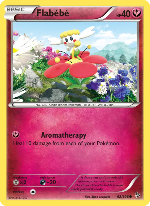 Flabébé — Flashfire card #62