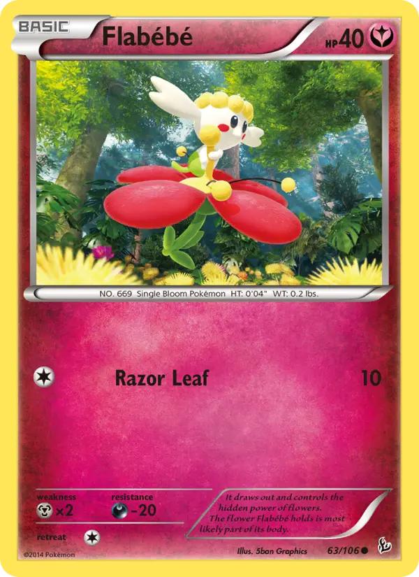 Flabébé — Flashfire card #63