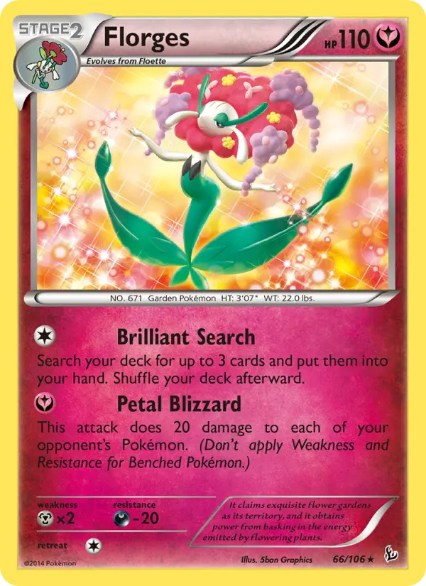 Florges — Flashfire card #66