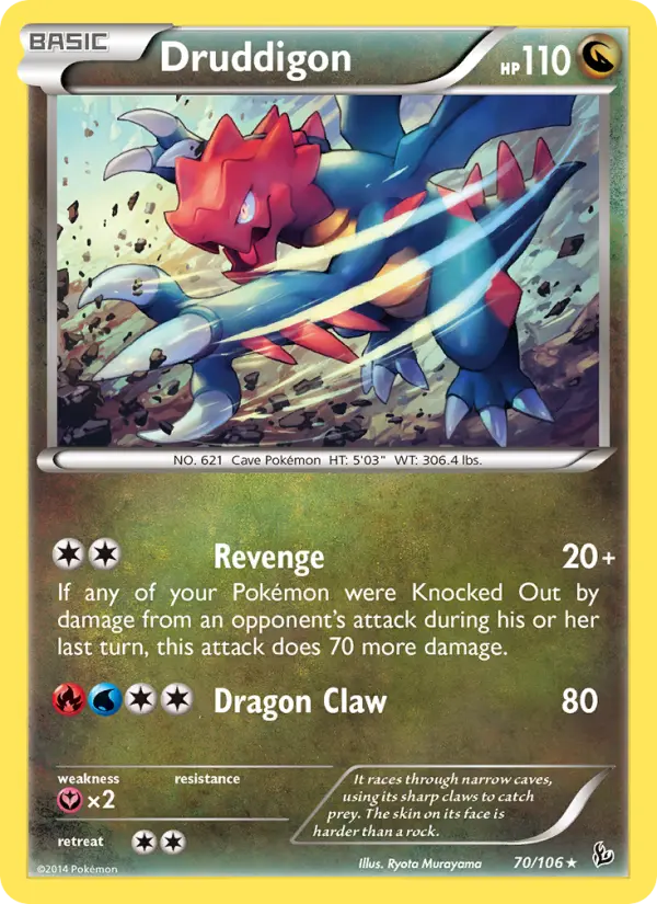 Druddigon — Flashfire card #70