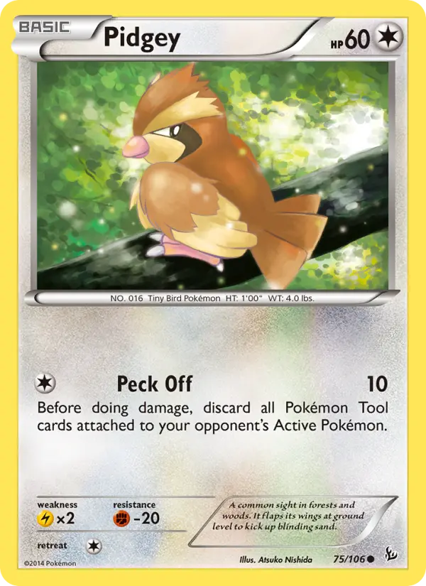 Pidgey — Flashfire card #75