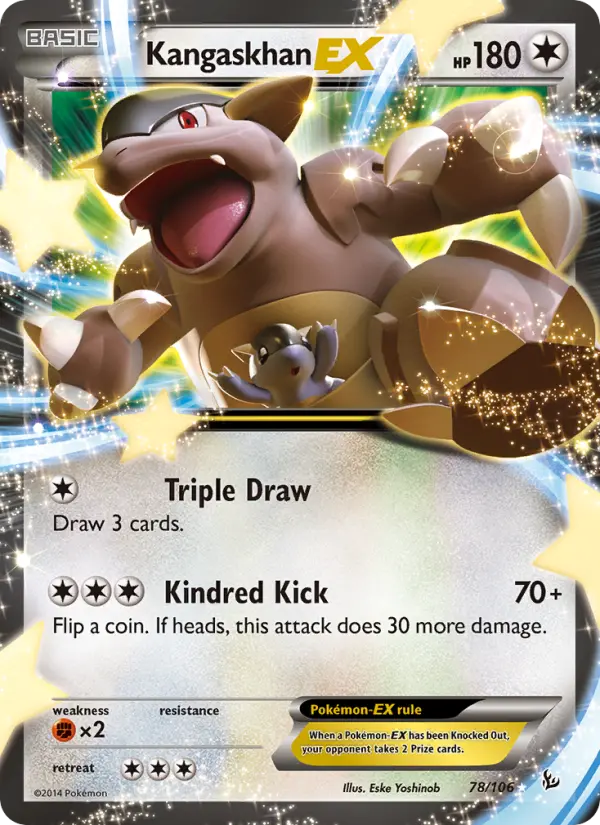 Kangaskhan EX — Flashfire card #78