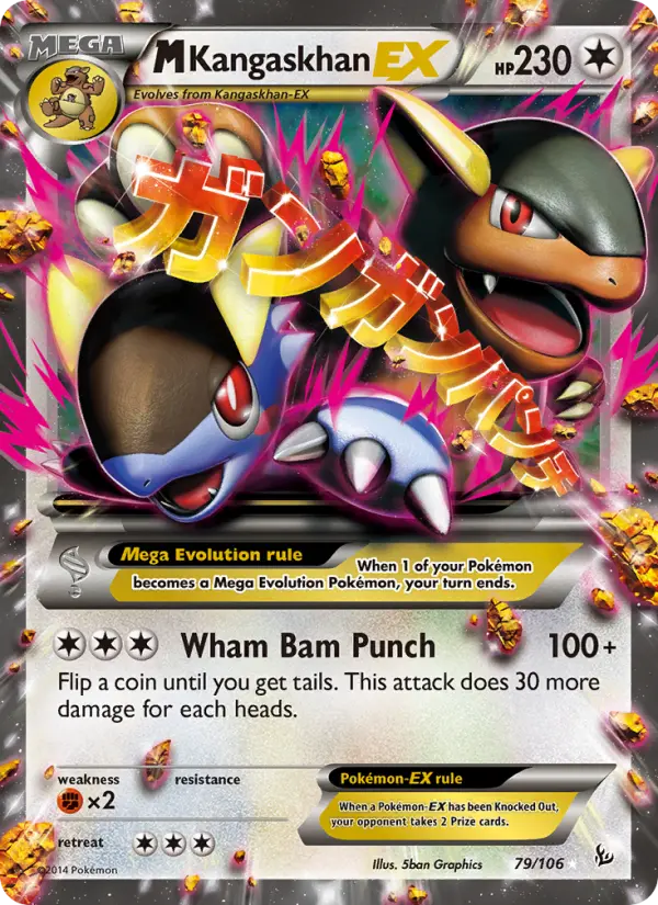 M Kangaskhan EX — Flashfire card #79