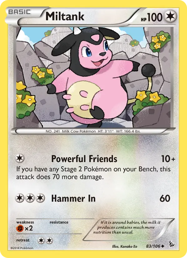 Miltank — Flashfire card #83
