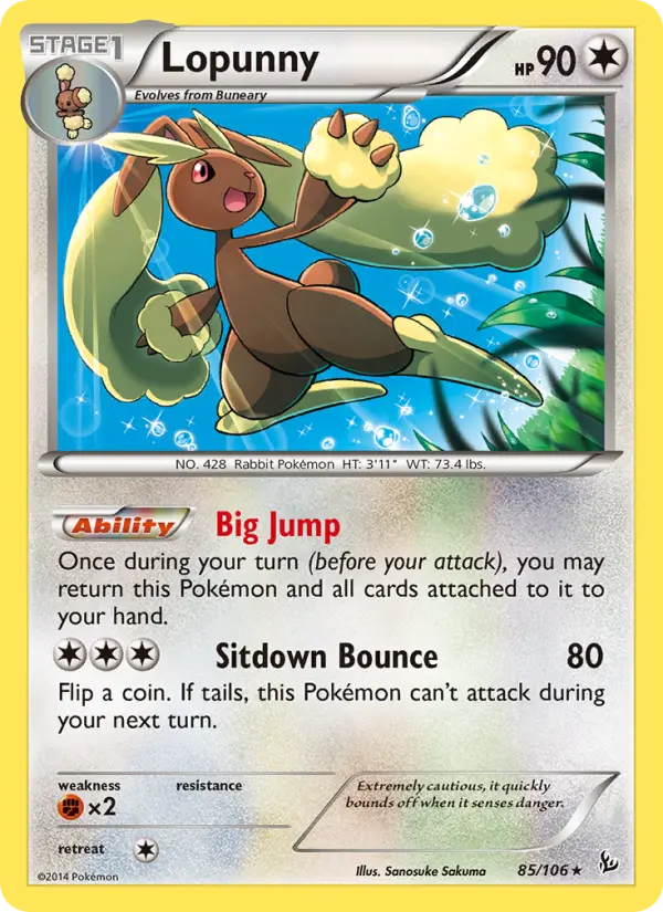 Lopunny — Flashfire card #85