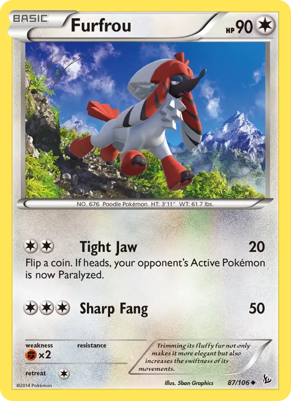 Furfrou — Flashfire card #87