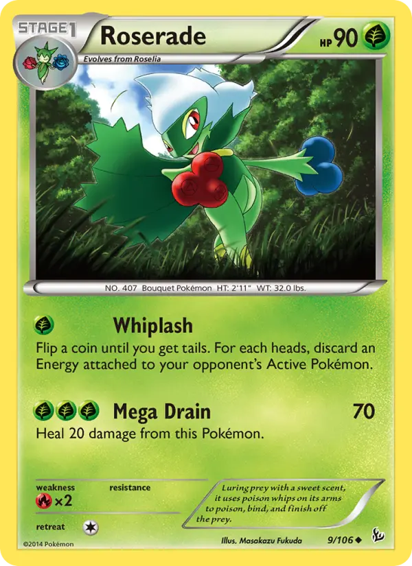 Roserade — Flashfire card #9