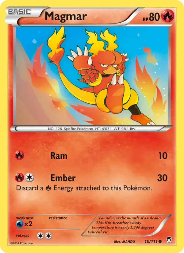 Magmar — Furious Fists card #10