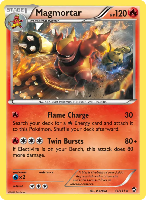 Magmortar — Furious Fists card #11