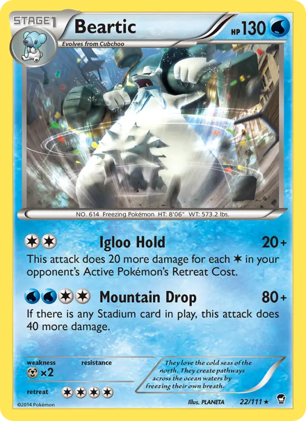 Beartic — Furious Fists card #22