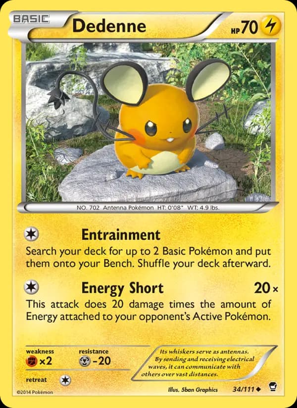 Dedenne — Furious Fists card #34