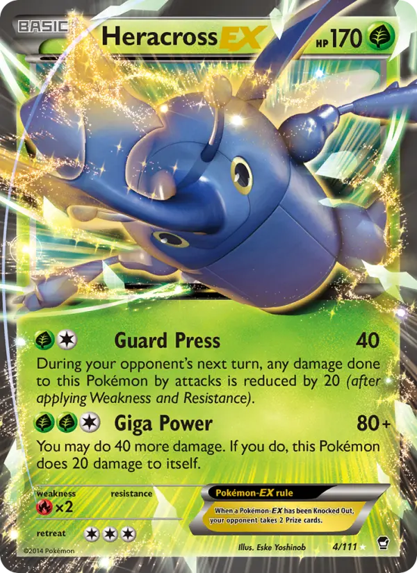 Heracross EX — Furious Fists card #4