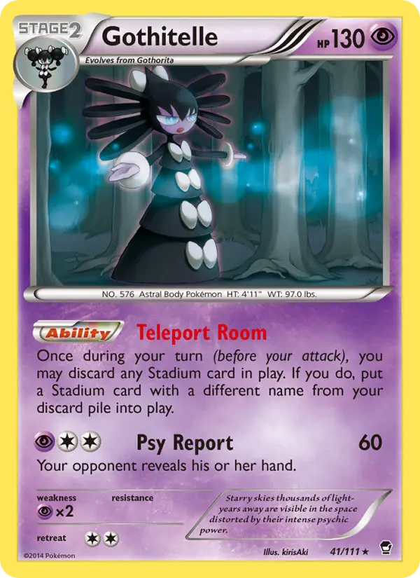Gothitelle — Furious Fists card #41