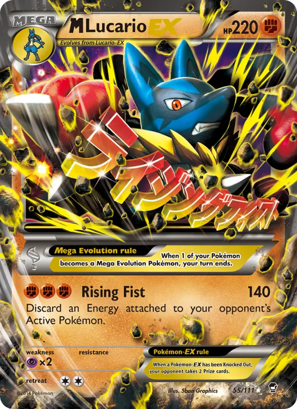 M Lucario EX — Furious Fists card #55