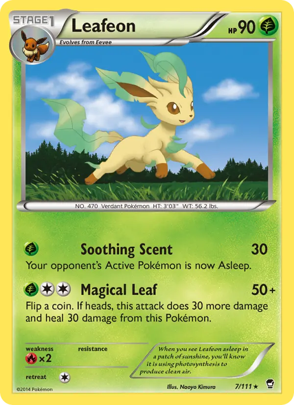 Leafeon — Furious Fists card #7