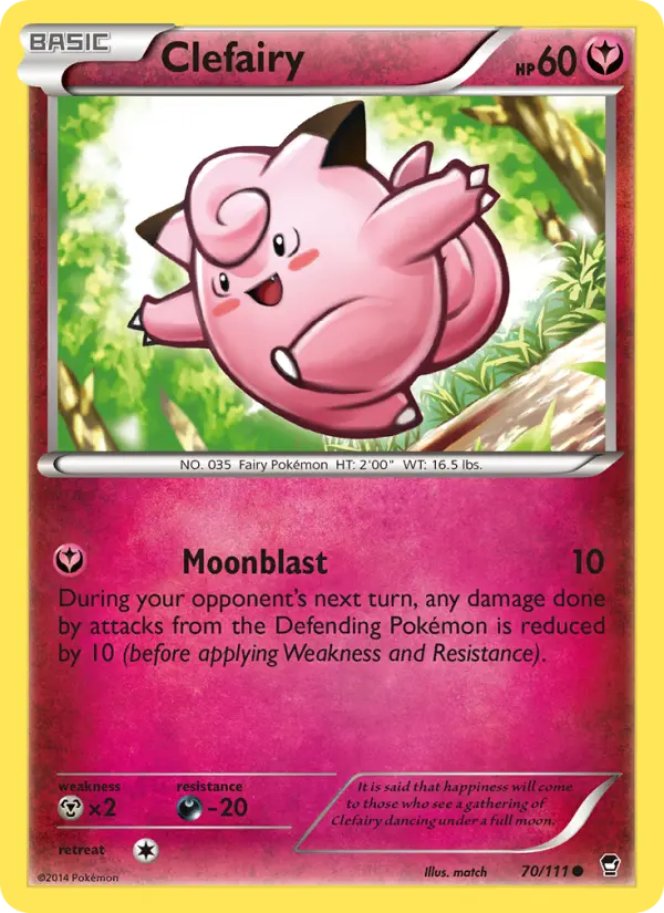 Clefairy — Furious Fists card #70