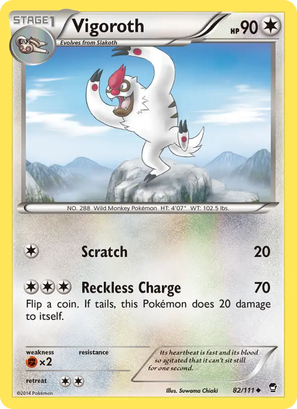 Vigoroth — Furious Fists card #82