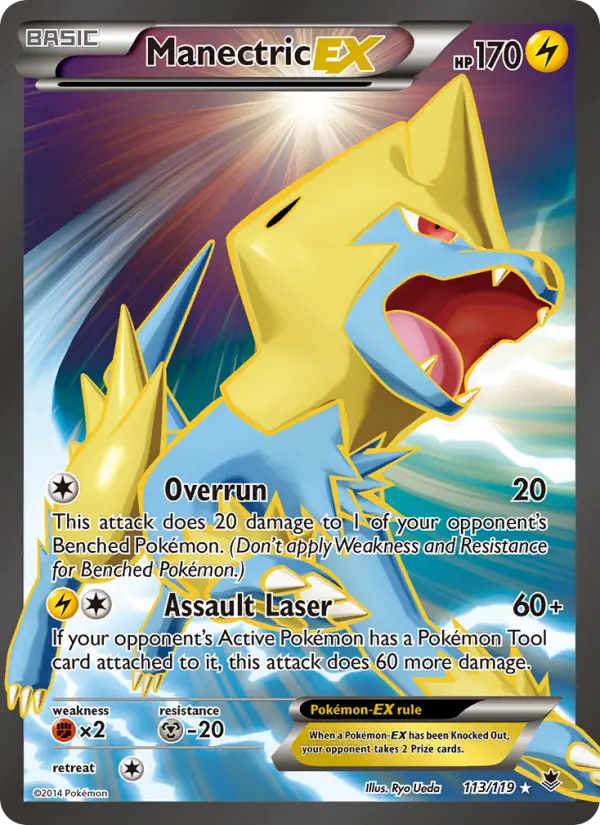 Manectric EX — Phantom Forces card #113