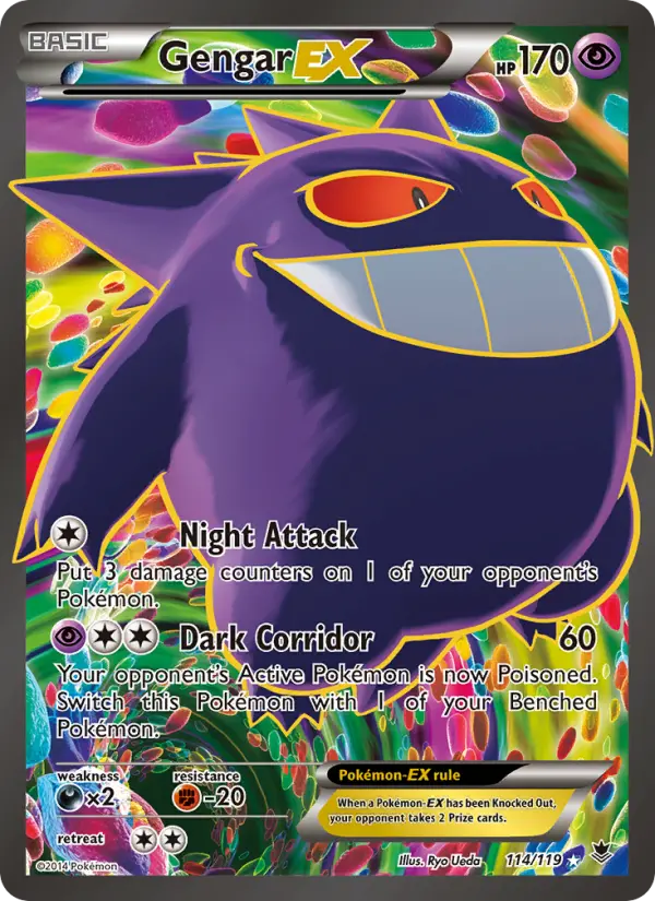 Gengar EX — Phantom Forces card #114