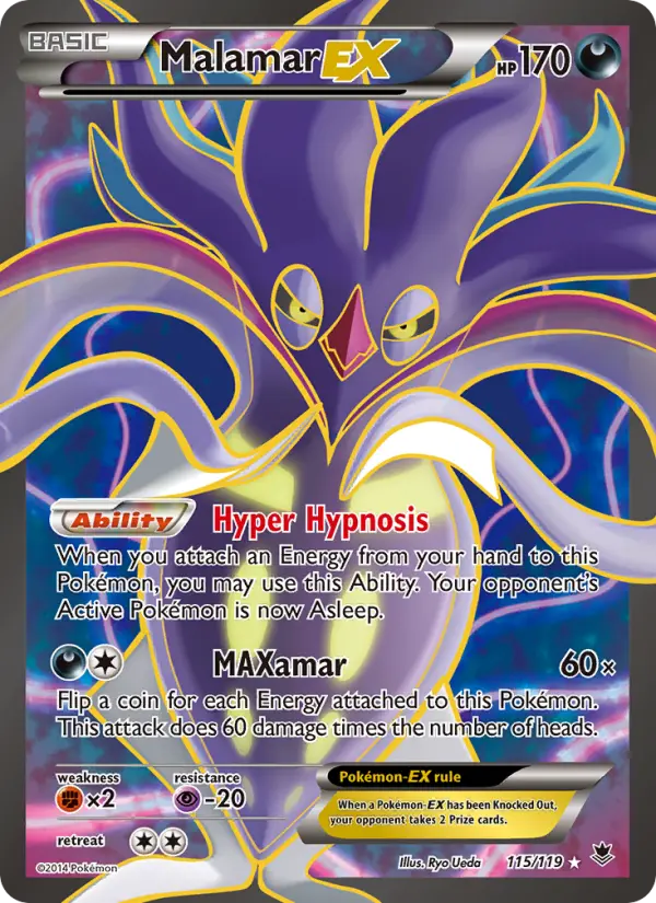 Malamar EX — Phantom Forces card #115