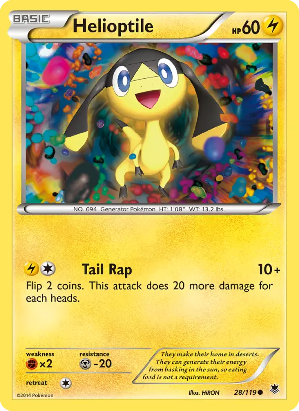 Helioptile — Phantom Forces card #28
