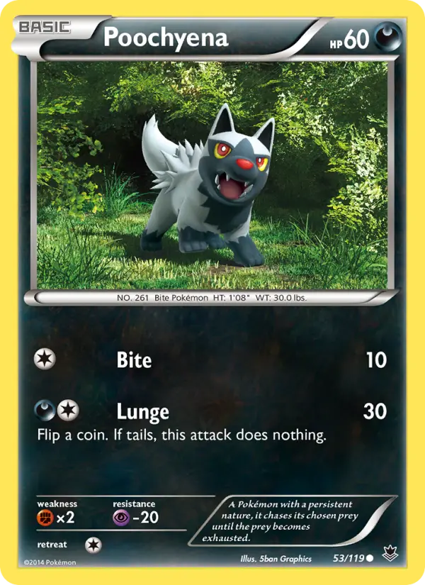 Poochyena — Phantom Forces card #53