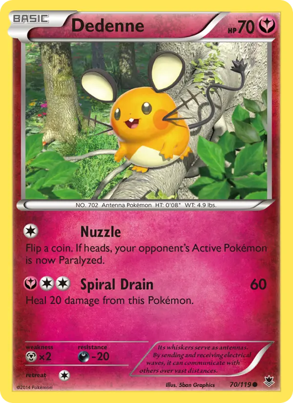 Dedenne — Phantom Forces card #70