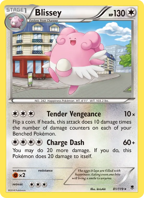 Blissey — Phantom Forces card #81